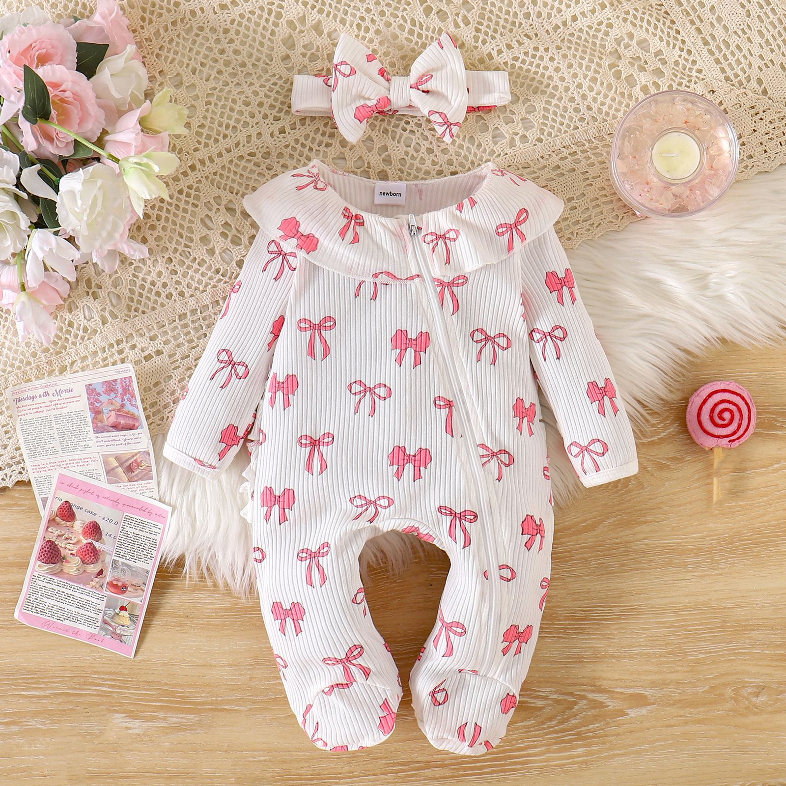 Long-sleeve One-piece Romper For Babies With Long Sleeves