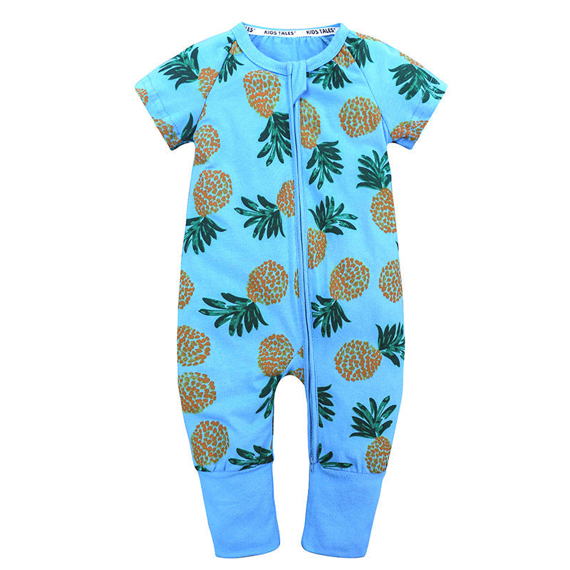 Cartoon Onesie Baby Short-sleeve Bodysuit