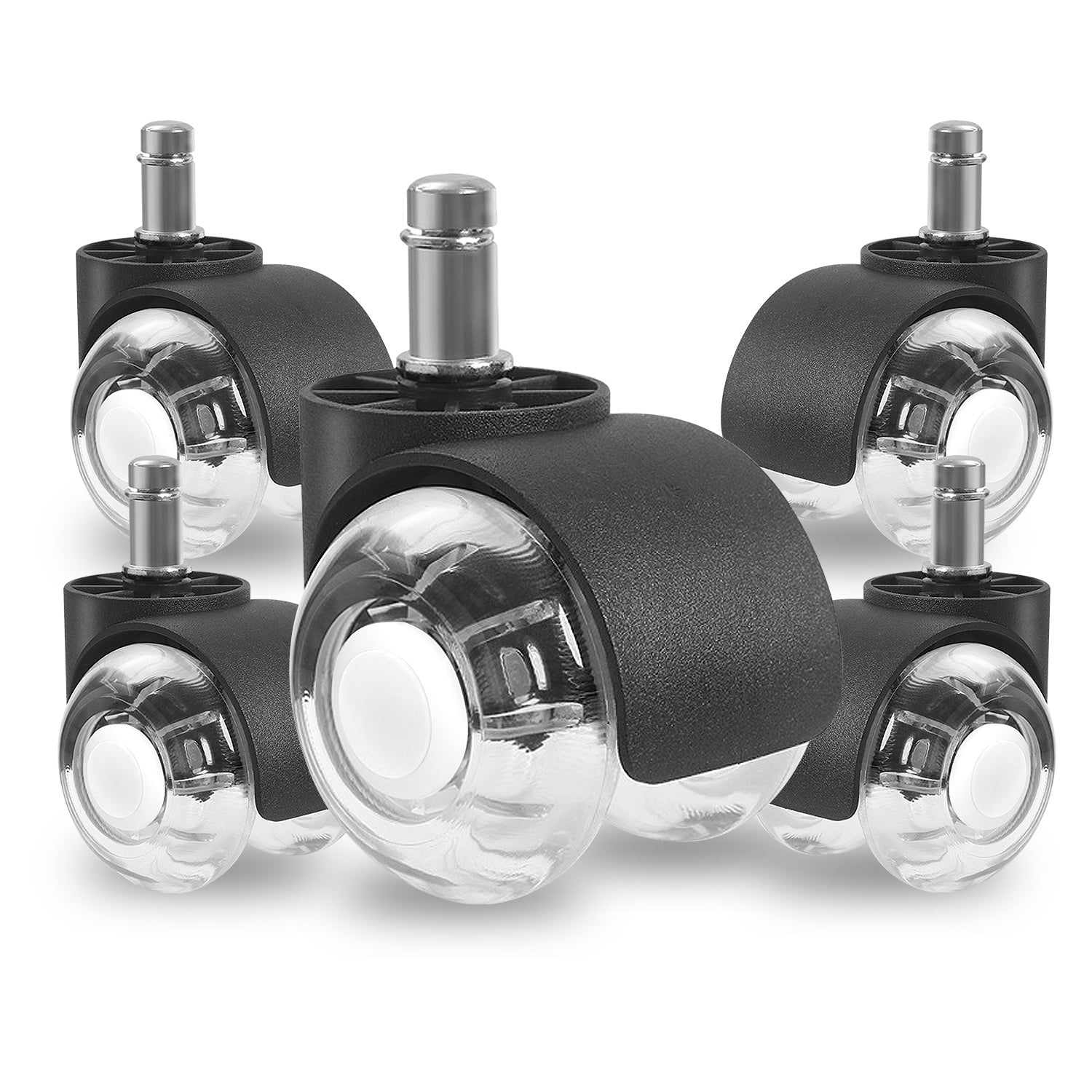 Office Chair Wheels Polyurethane Casters for Floors
