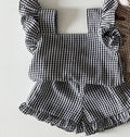 Girls' Ear Edge Short Sleeve Set