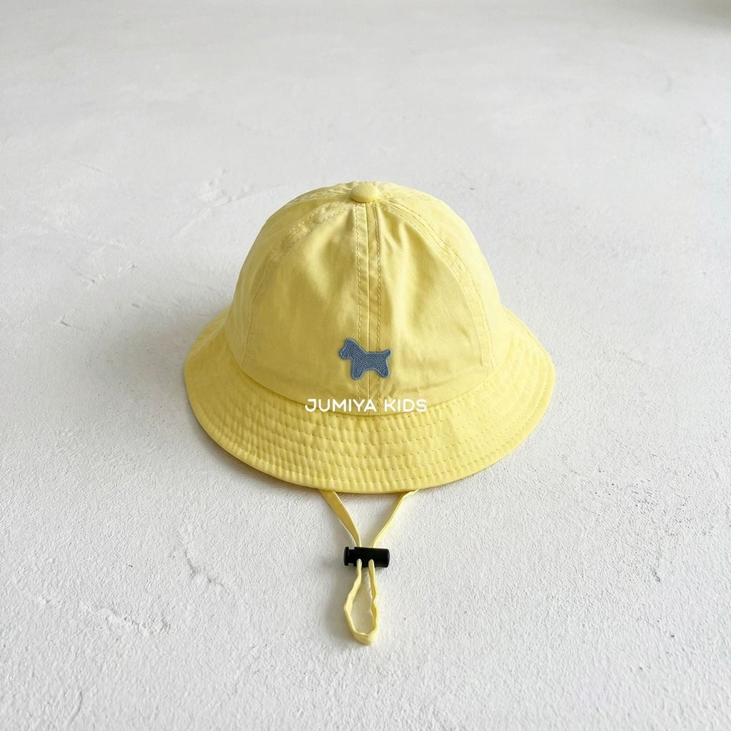 Baby Fisherman Hat With Small Spade Embroidery For Sun Protection