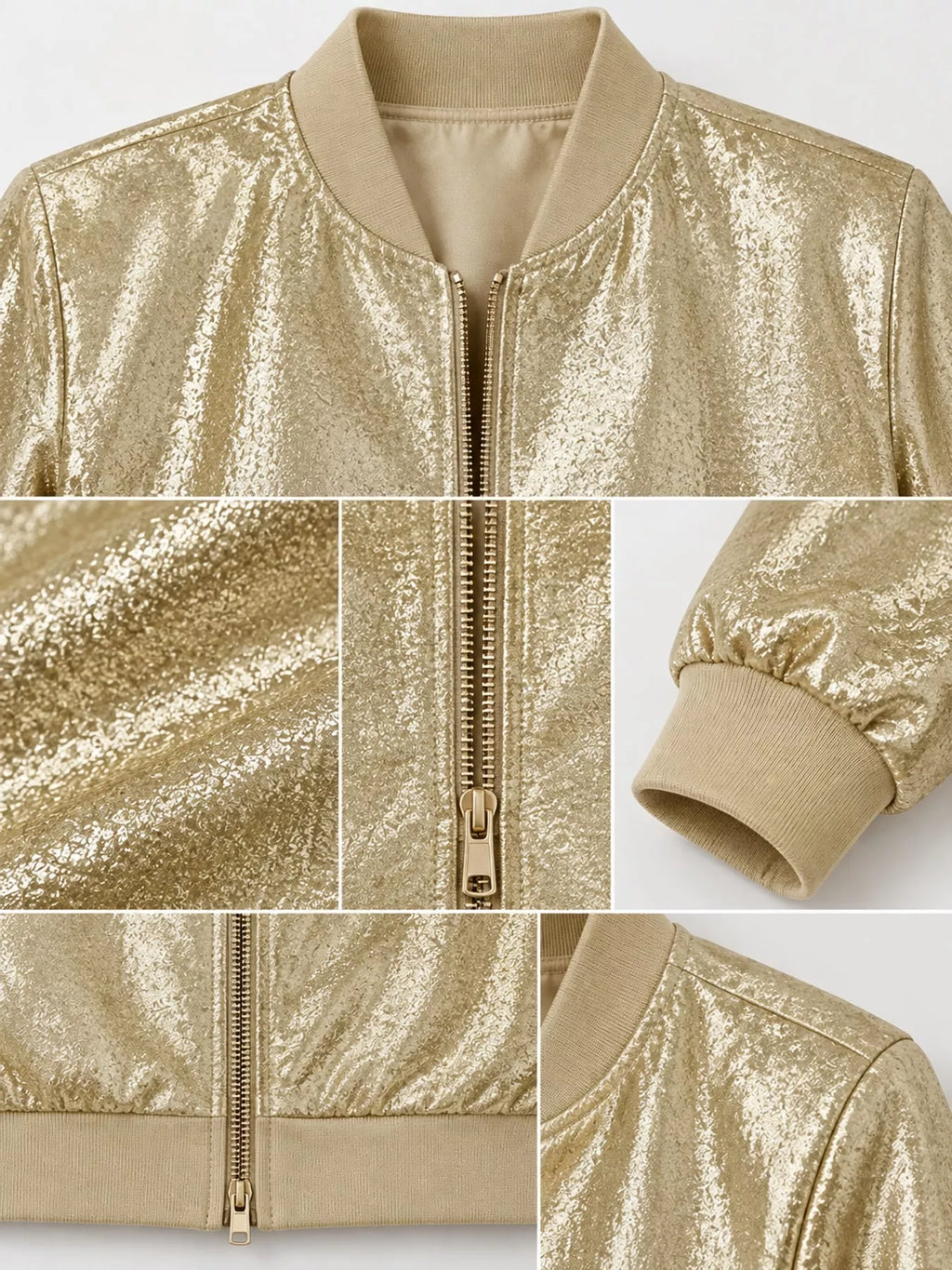 Full Size Zip Up Long Sleeve Jacket Plus Size