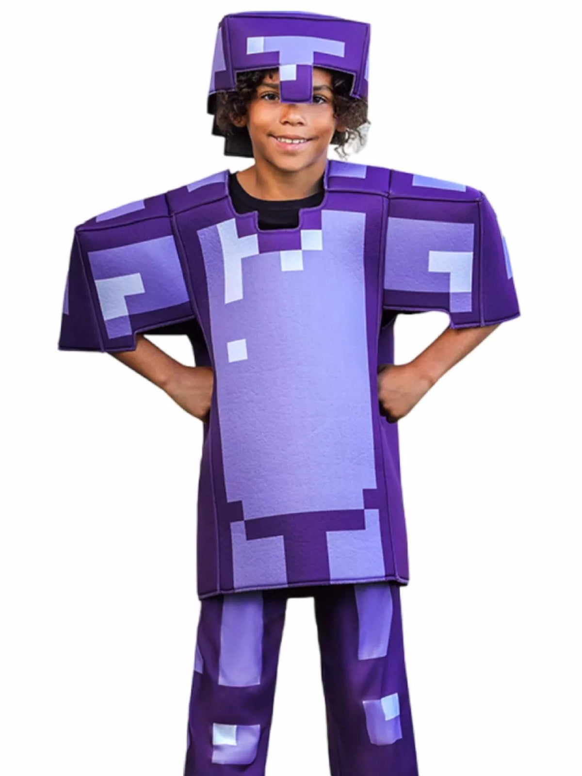 Children's Minecraft Pixelated Print Costume Set