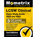 LCSW Clinical Exam Study Guide 2023 and 2024 - 3 Full-Length Practice Tests, Social Work ASWB Secrets Prep with Detailed Answer Explanations: [3rd Edi - Paperback