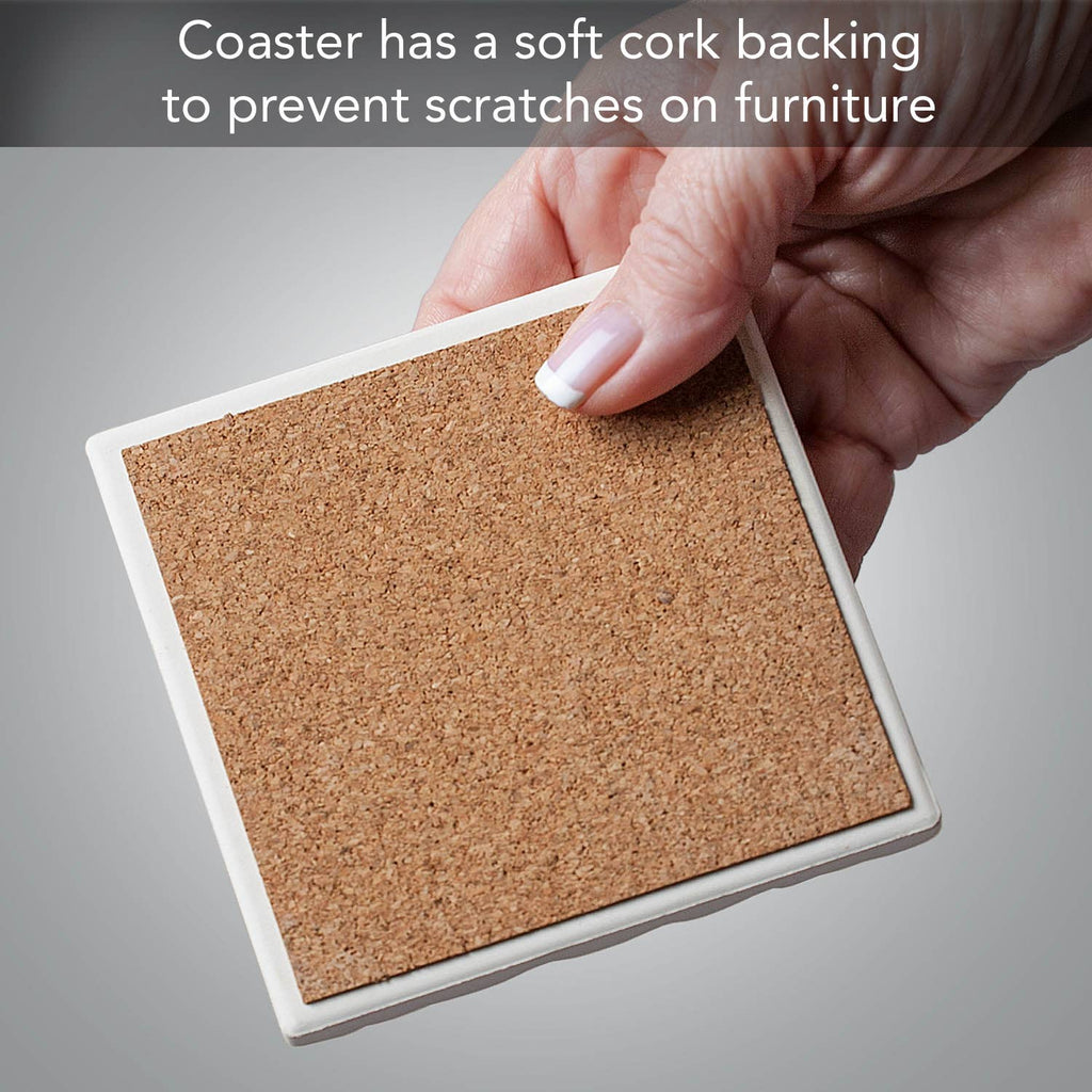 Beach Therapy Shells Absorbent Stone Coaster | Single