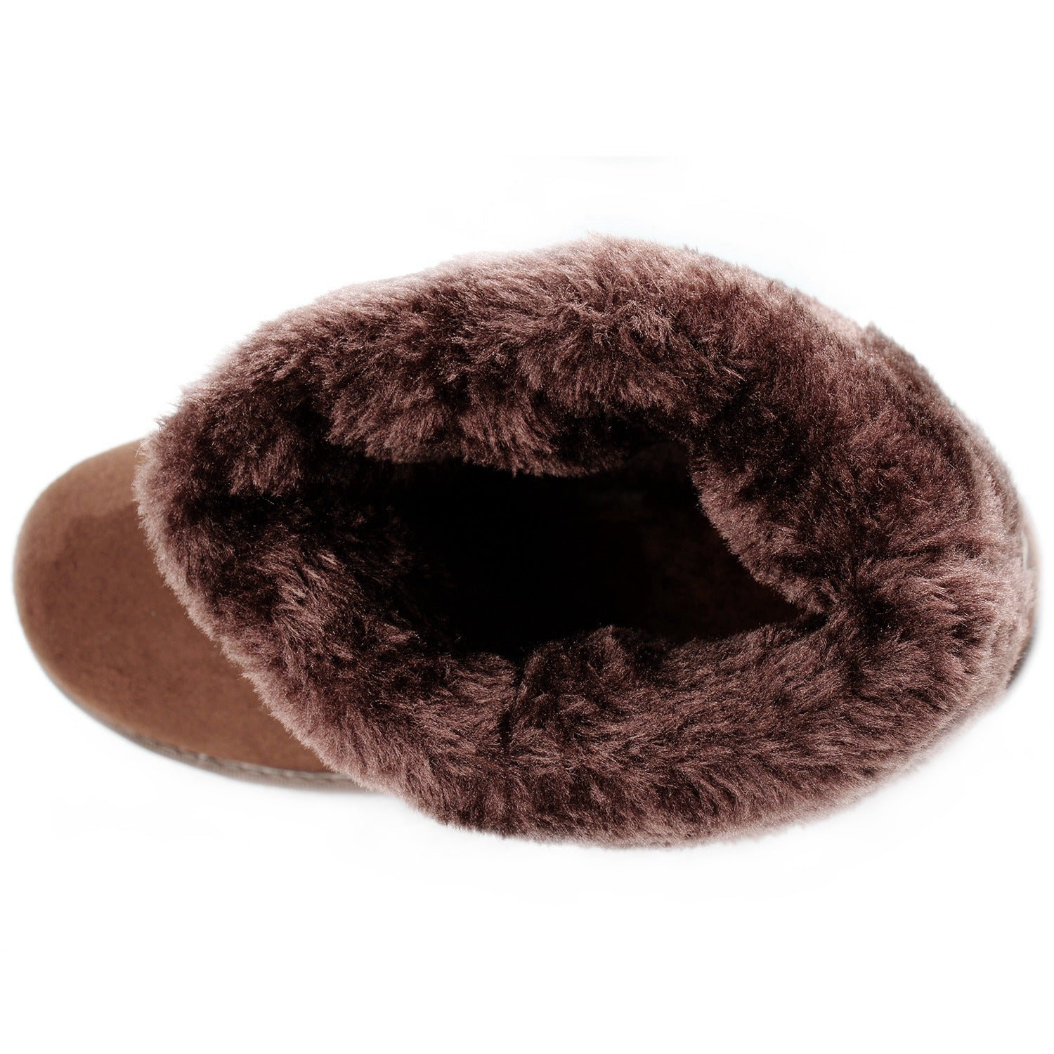 Snow Boots - Waterproof Faux Suede Mid-Calf with Warm Lining
