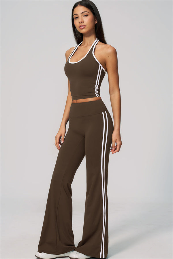 The Onyx Tank Top Flared Leggings 2-Piece Set