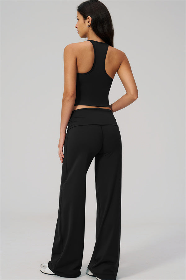 The Daring Tank Top Straight Leg Pants 2-Piece Set