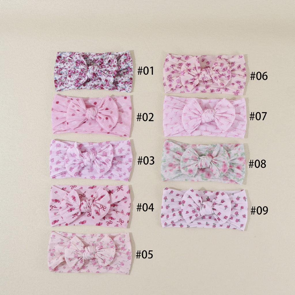 Childrens Cute Bow-Knot Elastic Soft Wide Headband