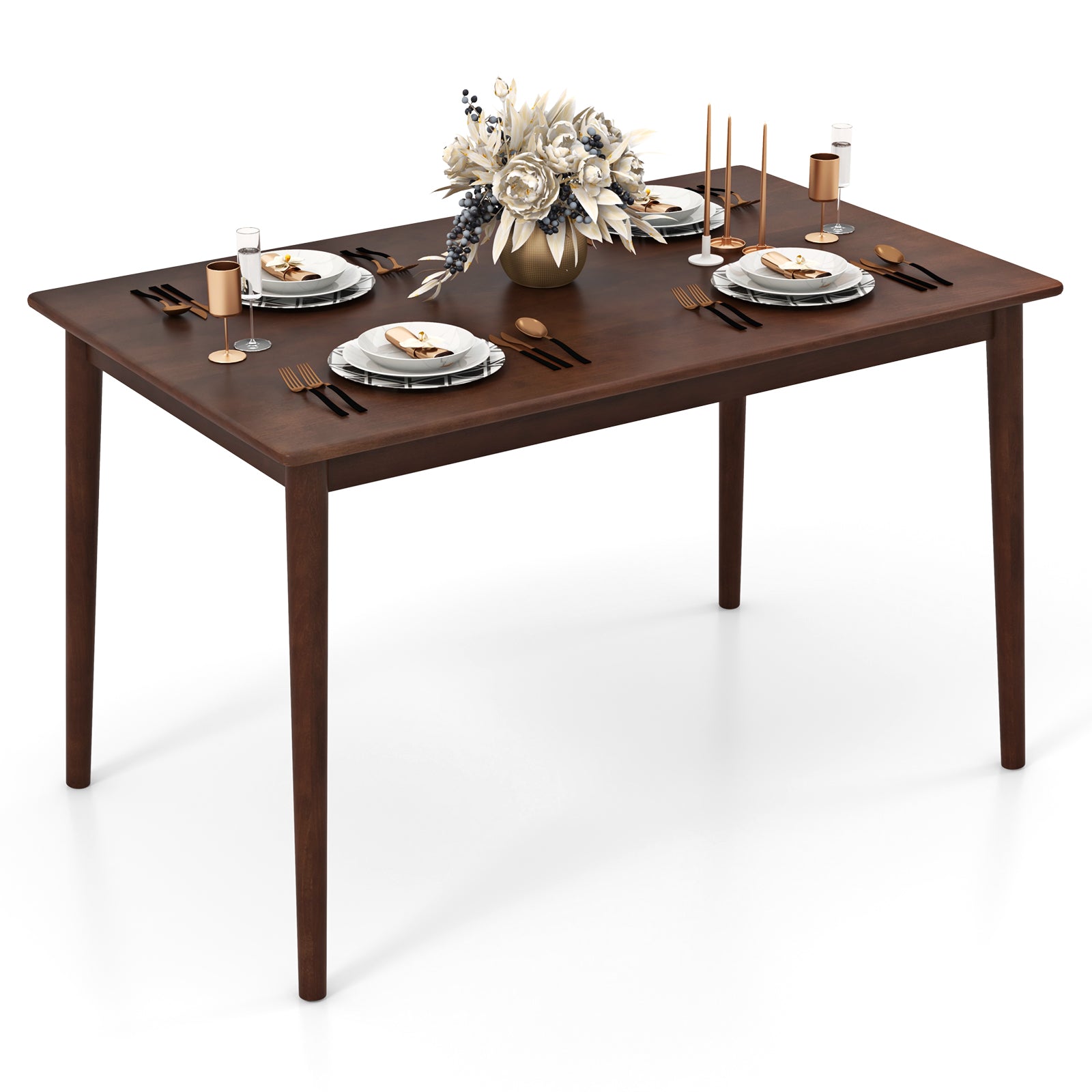 48 Inches Wooden Dining Table for 4 People