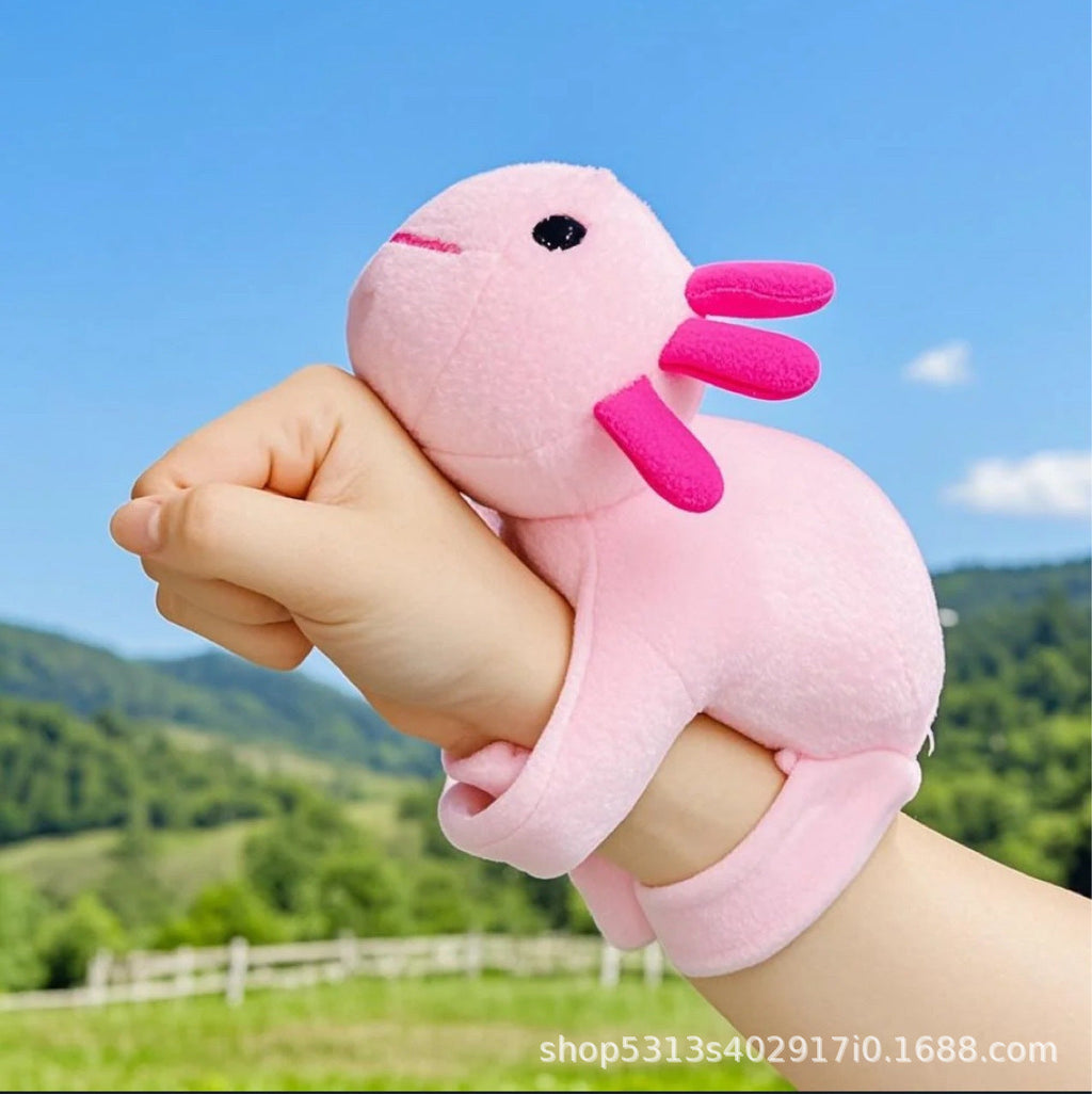 Colorful Salamander Snap-ring Bracelet Plush Toy