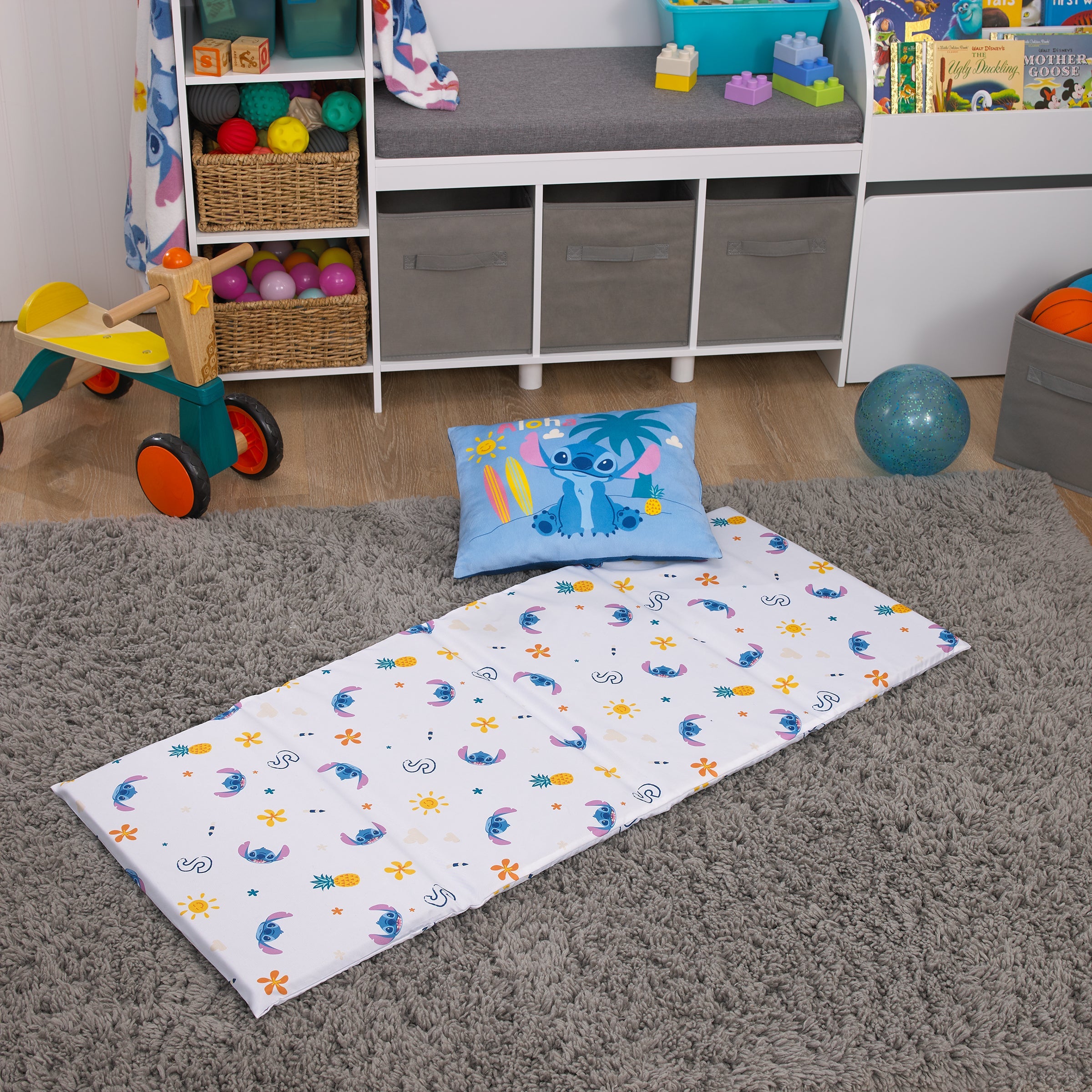 Disney "S" is for Stitch Preschool Toddler Nap Pad Sheet