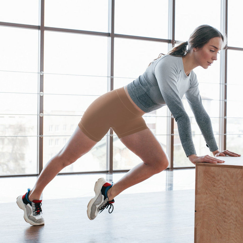 High-Waist Biker Shorts with Tummy Control for Workouts