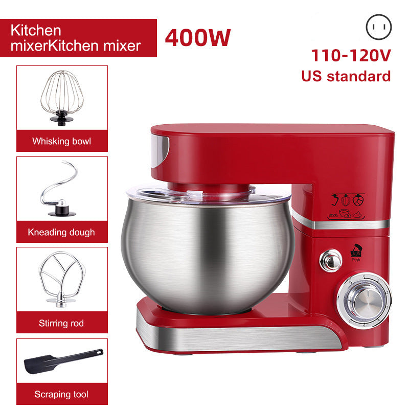 400W Stand Mixer, Multifunctional Kitchen Machine – Automatic Dough Kneader & Electric Egg Beater for Home Use