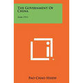 The Government Of China: 1644-1911 - Paperback