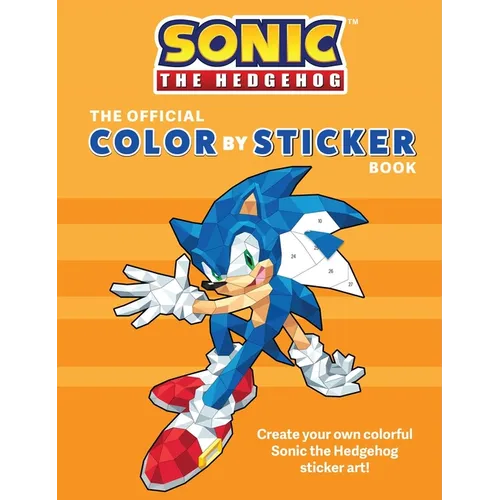 Sonic the Hedgehog: The Official Color by Sticker Book (Sonic Activity Book) - Paperback