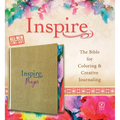 Inspire Prayer Bible NLT (Hardcover Leatherlike, Metallic Gold): The Bible for Coloring & Creative Journaling - Imitation Leather
