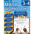 MathFlare - Math Workbook 3rd and 4th Grade: Math Workbook Grade 3-4: Addition, Subtraction, Multiplication and Division, Fractions, Decimals, Place V - Paperback
