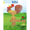 Gallos libro para colorear - Paperback