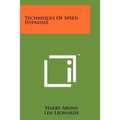 Techniques Of Speed Hypnosis - Paperback