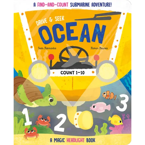 Drive & Seek Ocean - A Magic Find & Count Adventure - Board Book