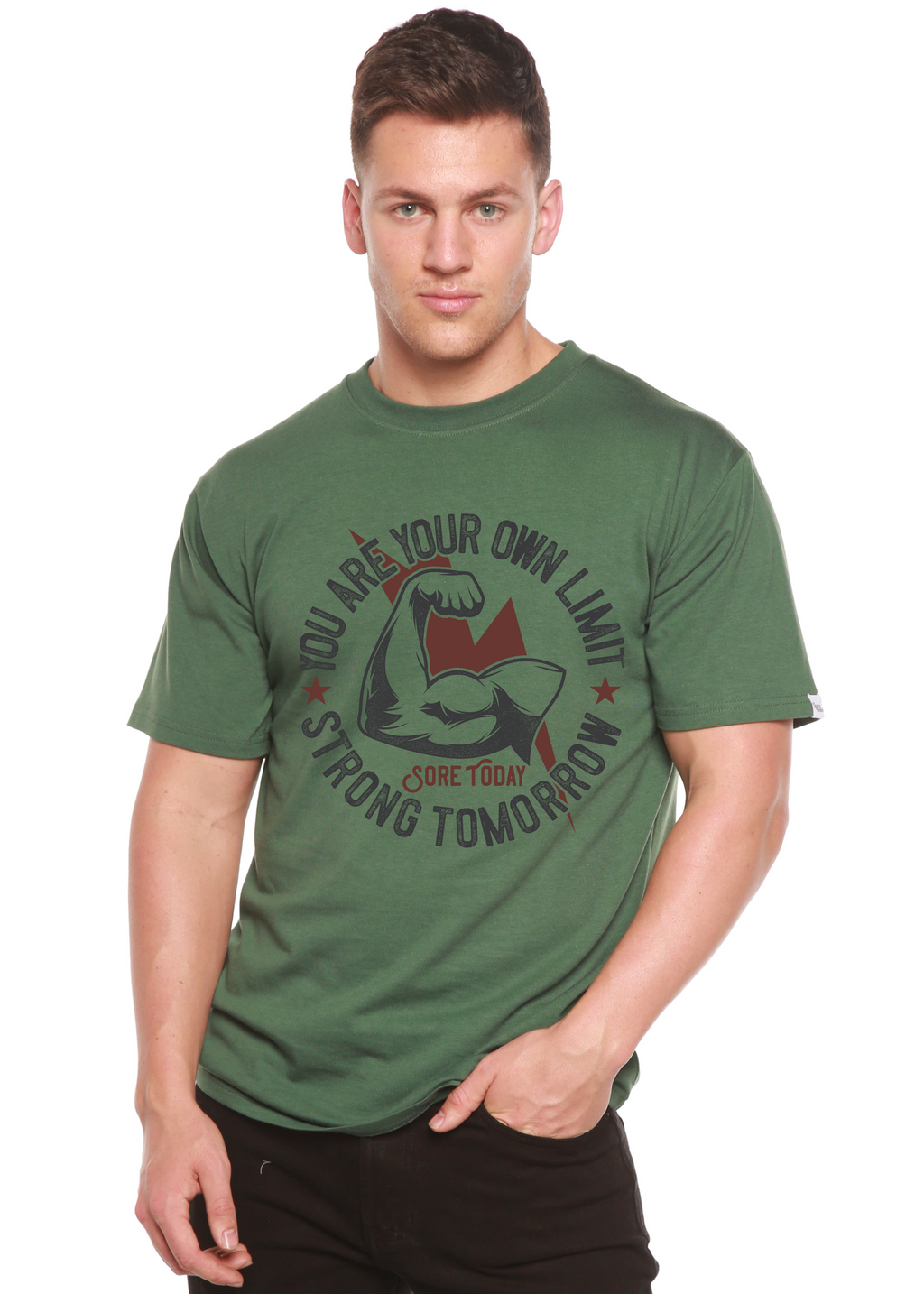 Strong Tomorrow Men's Bamboo Viscose/Organic Cotton Short Sleeve Graphic T-Shirt