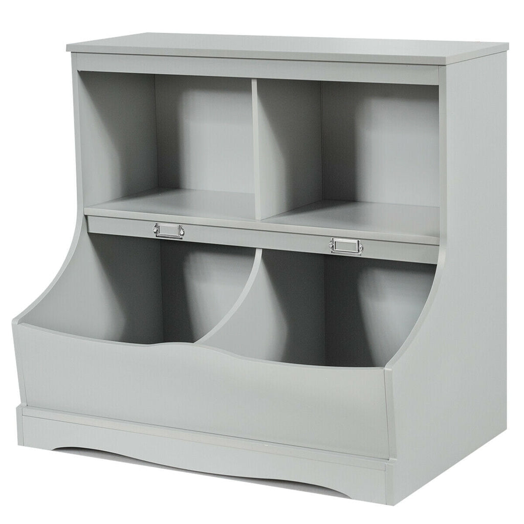 Kids Floor Cabinet Multi-Functional Bookcase