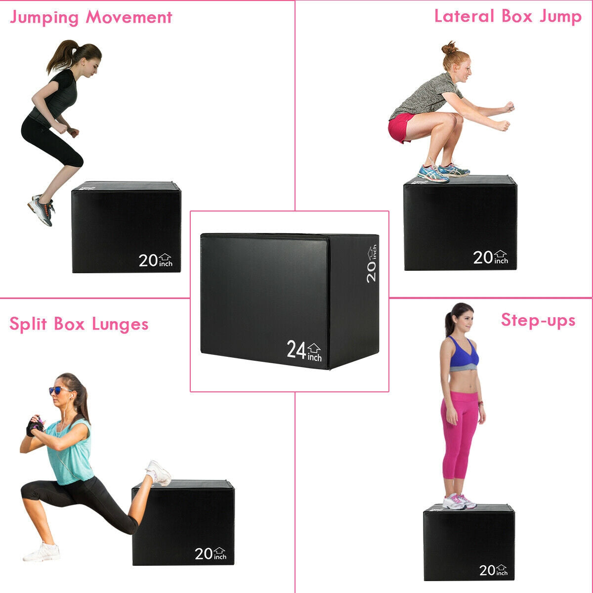 3-in-1 Foam Jumping Box for Jump Training