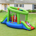 Inflatable Dual Slide Basketball Game Bounce House Without Blower