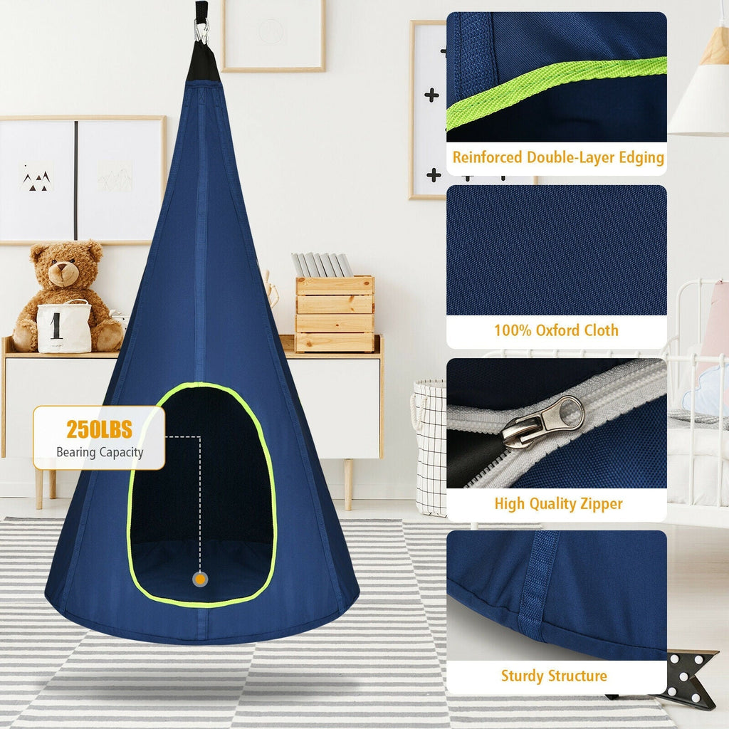 40 Inch Kids Nest Swing Chair Hanging Hammock Seat for Indoor Outdoor
