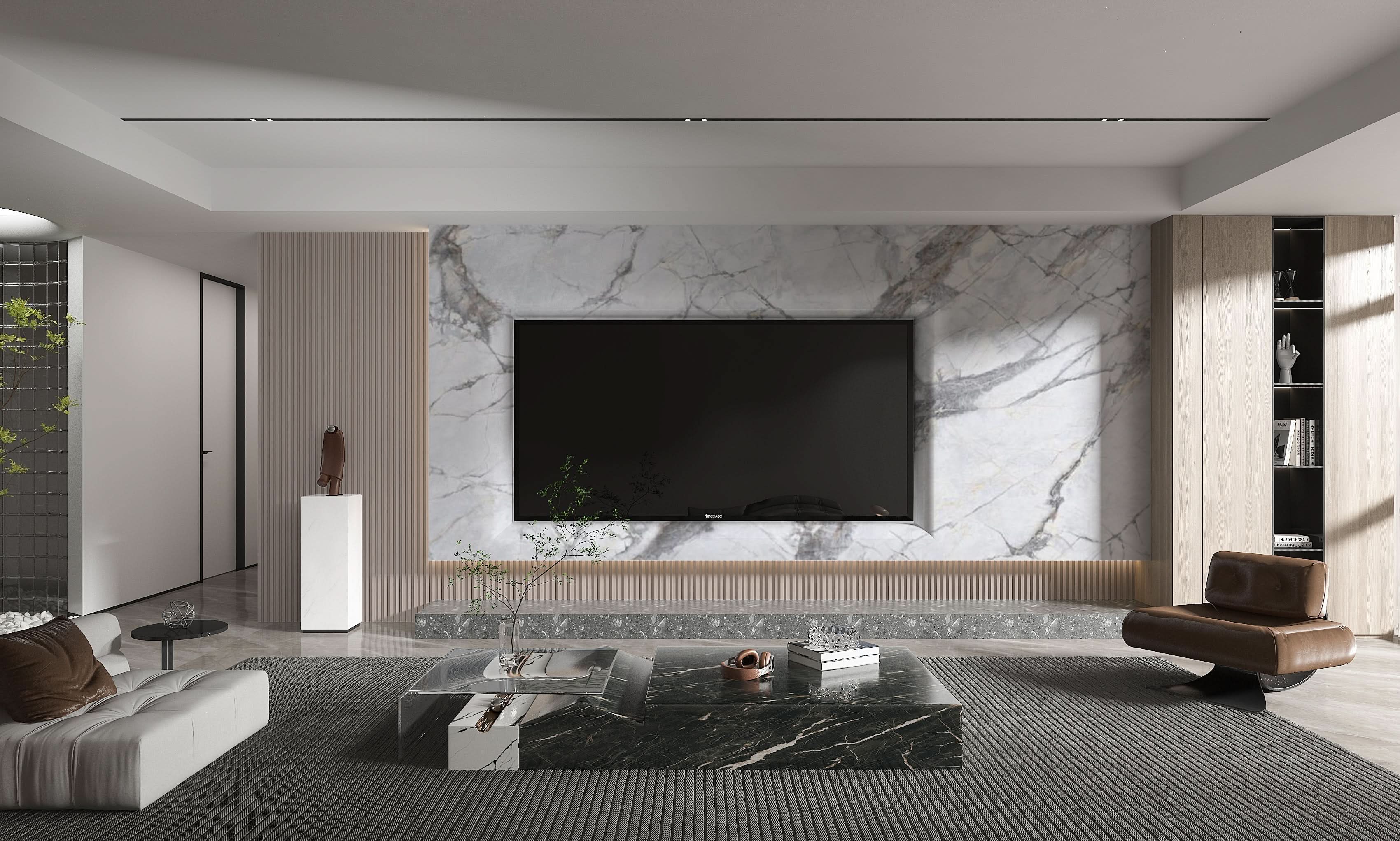3D Deep Veins PVC Marble Sheets UV Protected | Waterproof | 4x8 ft (32 sq. ft)