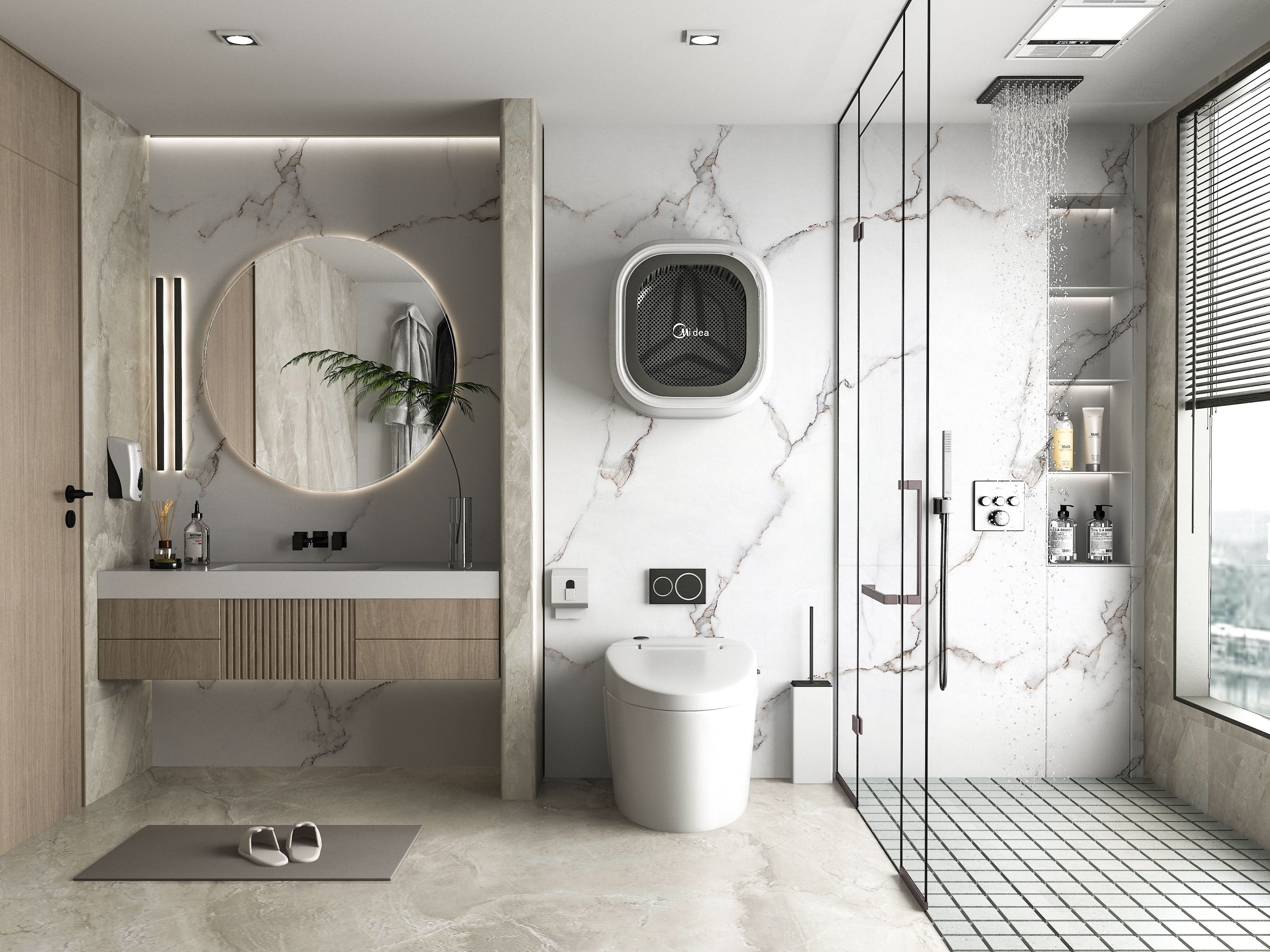 Calacatta White Marble PVC Wall Panel - Waterproof (4x8 ft, 32 sq. ft)