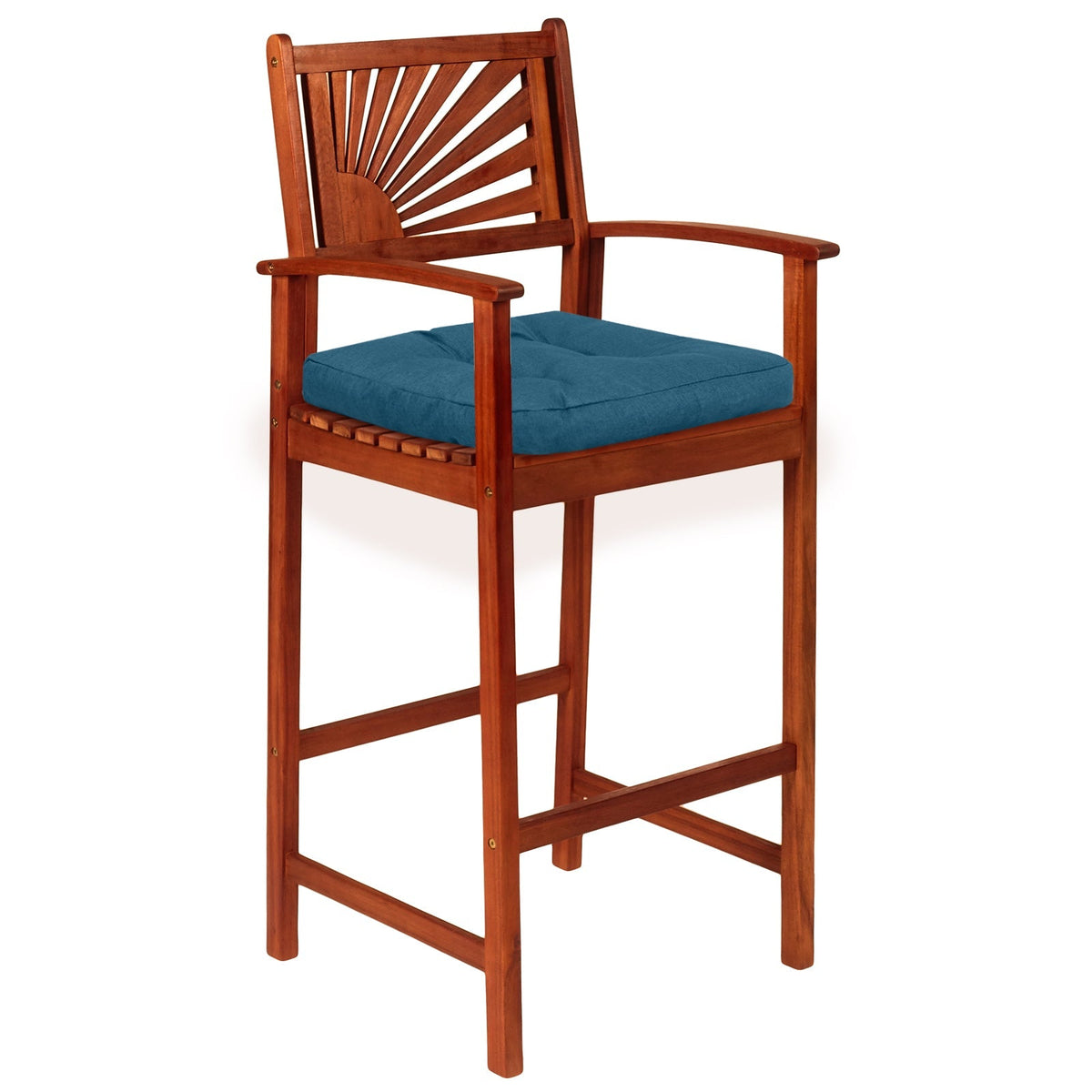 4 Pack 17.5 x 17 Inch U-Shaped Chair Pads with Polyester Cover