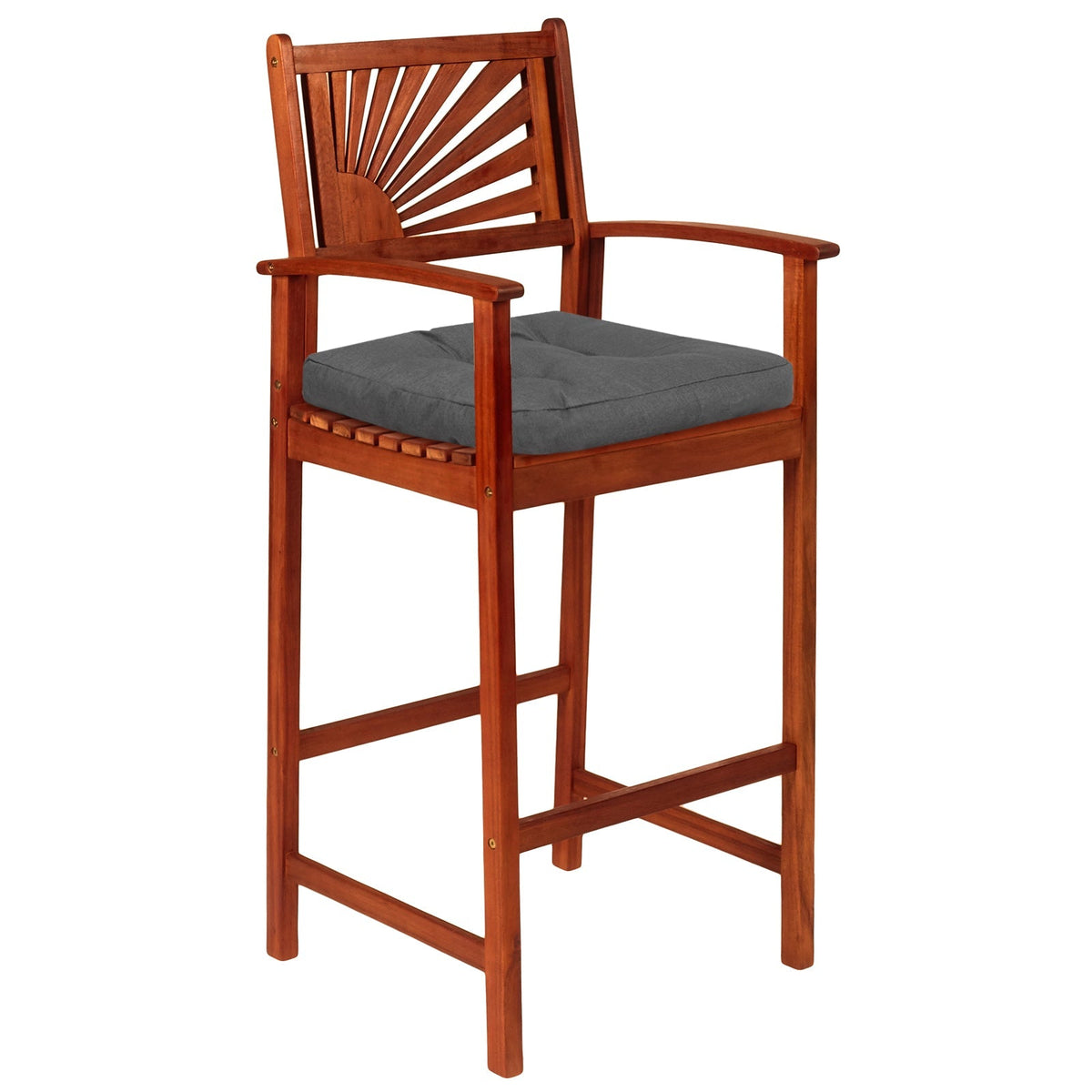 4 Pack 17.5 x 17 Inch U-Shaped Chair Pads with Polyester Cover