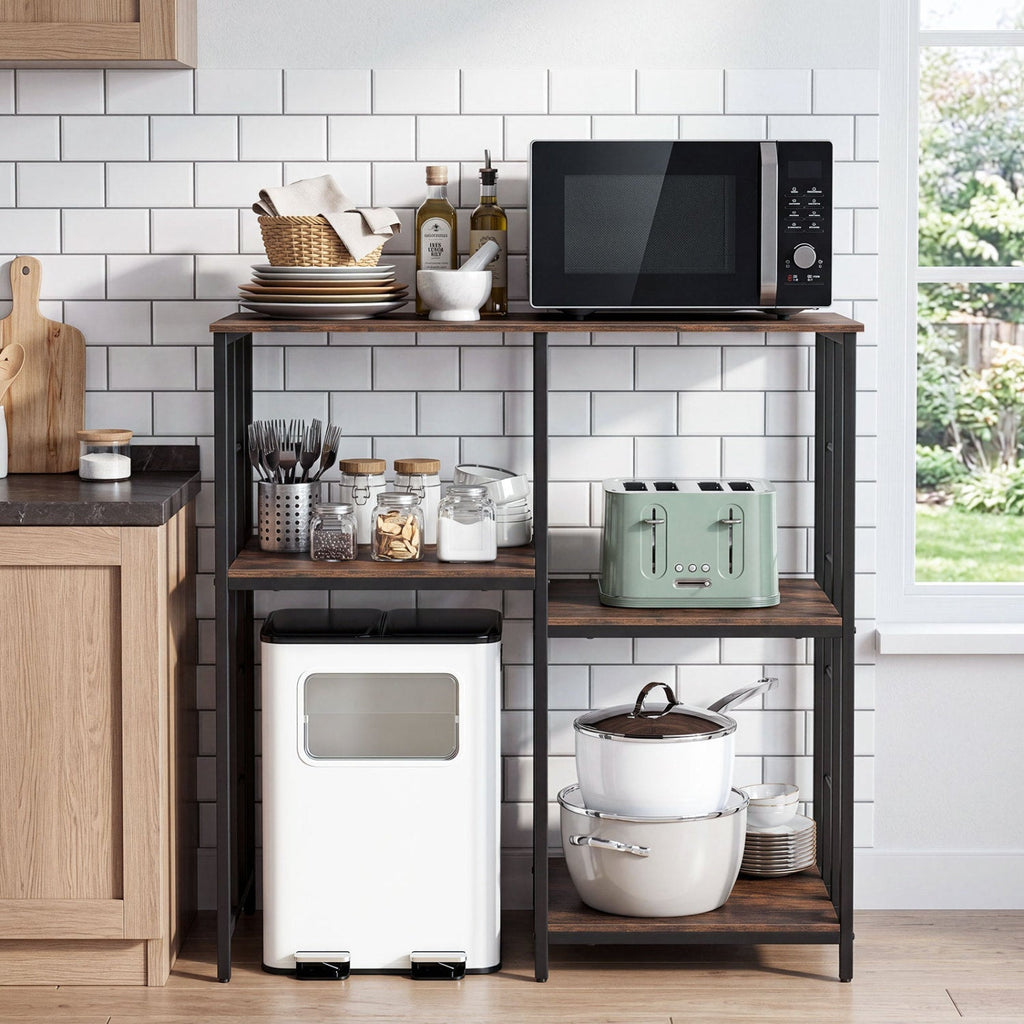 4-Tier Baker's Rack with Heavy-Duty Metal Frame