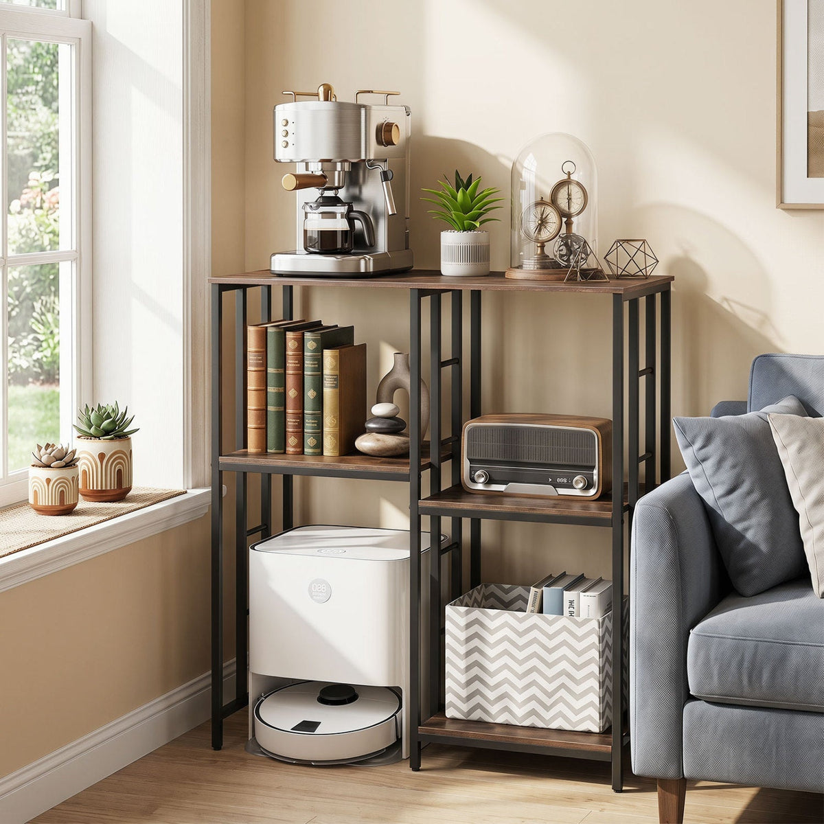 4-Tier Baker's Rack with Heavy-Duty Metal Frame