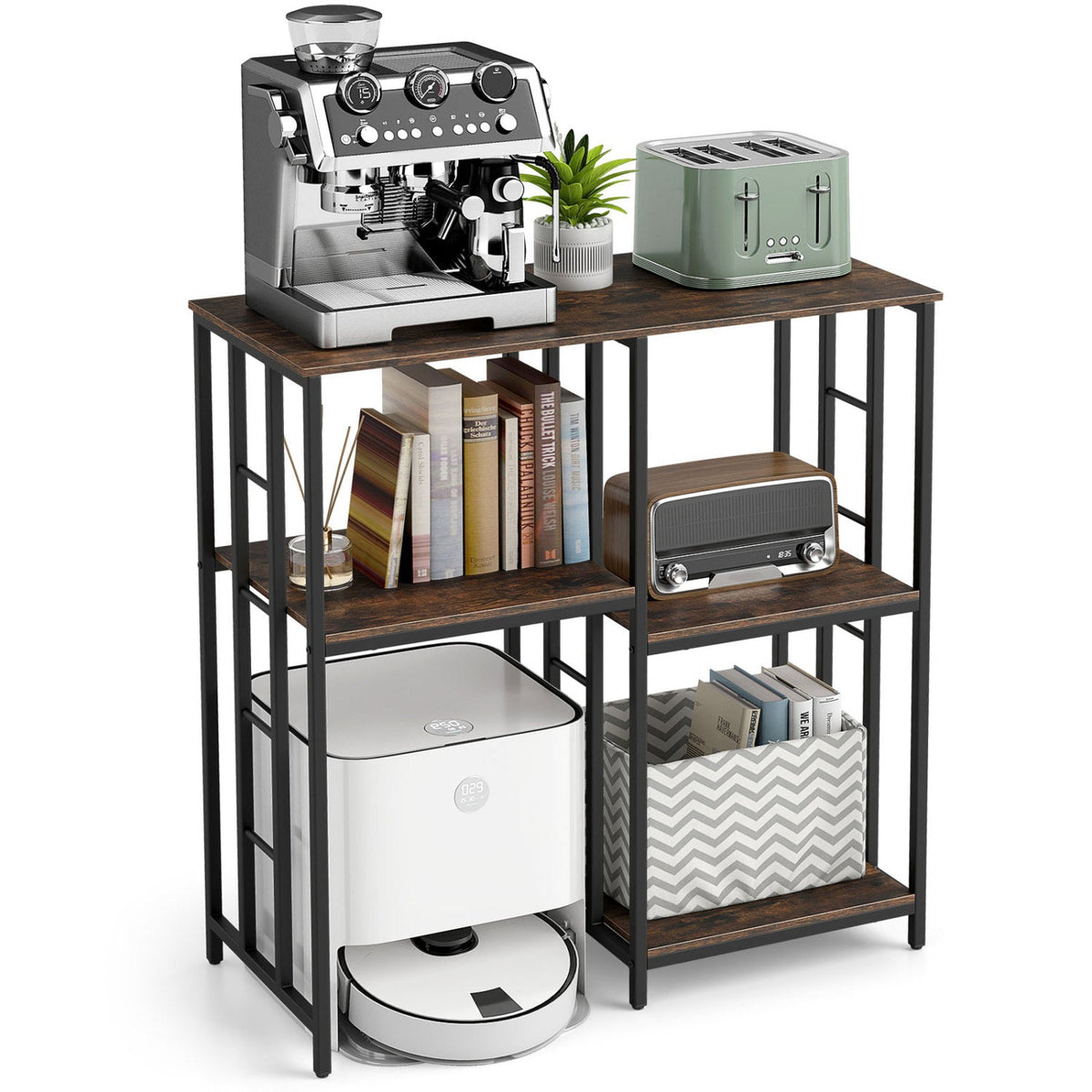 4-Tier Baker's Rack with Heavy-Duty Metal Frame