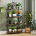 4-Tier Open Bookcase with Sturdy Metal Frame for Living Room