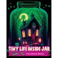 Tiny Life Inside Jar Coloring Book: An Enchanting Coloring Experience of Miniature Worlds Captured in Jars - Paperback