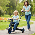4-in-1 Foldable Toddler Tricycle with Push Handle with Adjustable Seat