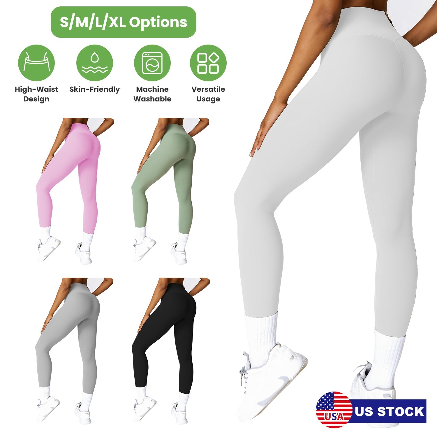 Women's High Waist Leggings with Tummy Control