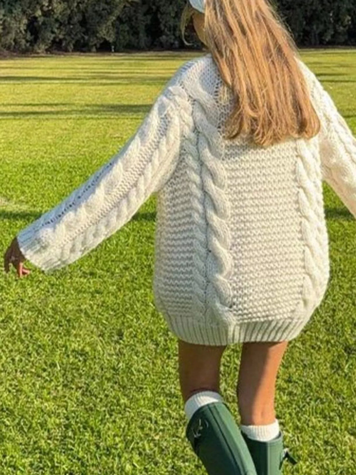 Chunky Cable-Knit Sweater