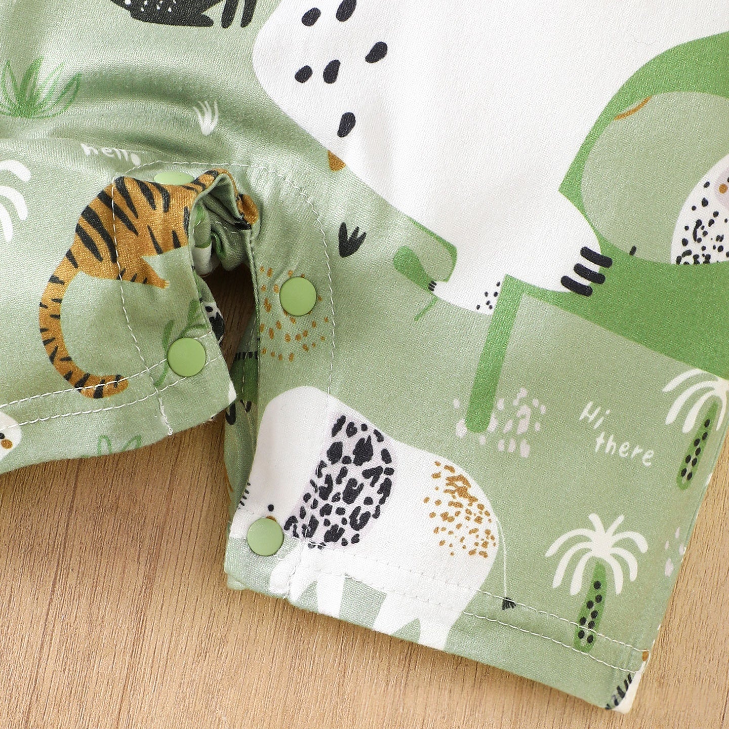Cute And Super-adorable Animal-themed Short-sleeve Baby Romper For Summer