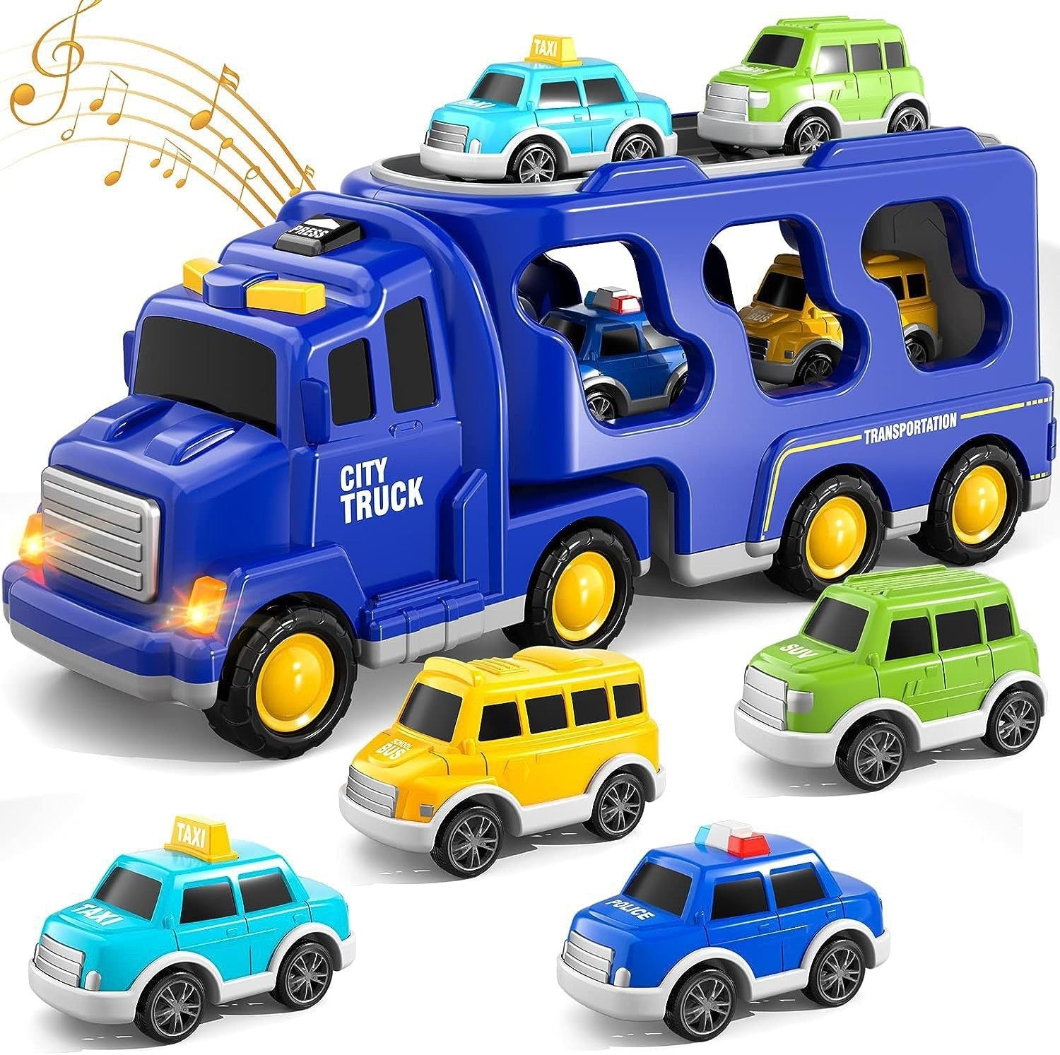 Engineering Vehicle Toy For Kids With Lights And Music