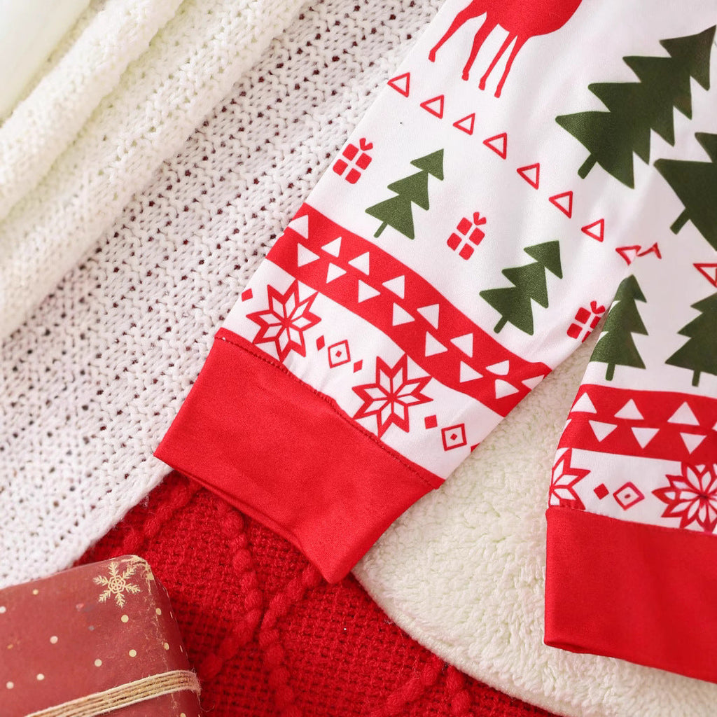 Fashion Boys Teenagers Christmas Printing Suit