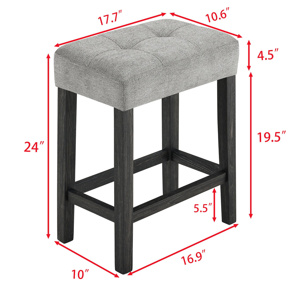 Bar Table Set with Power Outlet, Bar Table and Chairs Set, 4 Piece Dining Table Set, Industrial Breakfast Table Set, for Living Room, Dining Room, Game Room