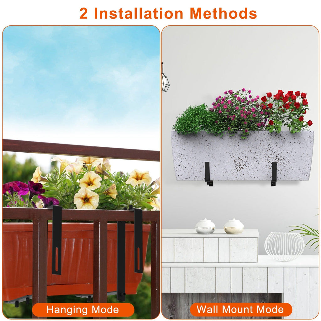 Adjustable Planter Box Brackets for Windowsills