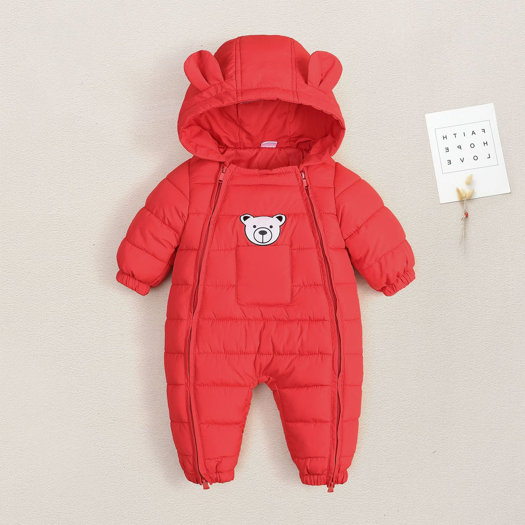 Outdoor One-piece Jumpsuit Set Cotton-padded Jacket