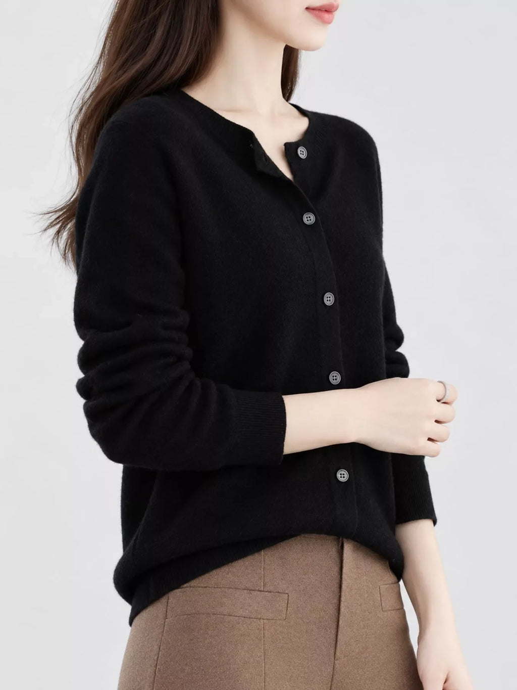 Button-Down Long Sleeve Cardigan