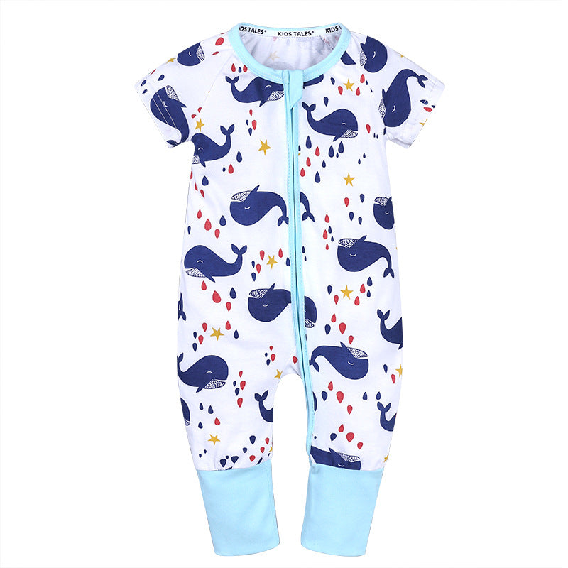 Cartoon Onesie Baby Short-sleeve Bodysuit